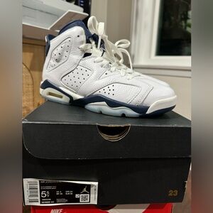 White & blue Jordan 6